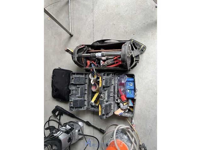 Stoffen werktas en 2 pvc opbergboxen - afbeelding 1 van  4