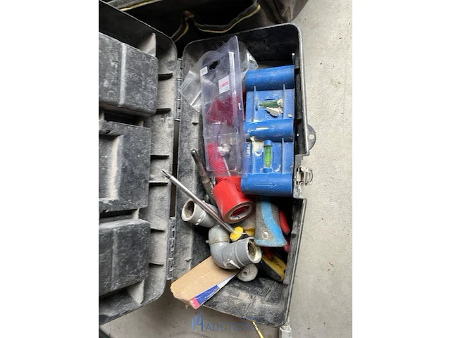 Stoffen werktas en 2 pvc opbergboxen - afbeelding 2 van  4