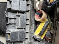 Stoffen werktas en 2 pvc opbergboxen - afbeelding 3 van  4