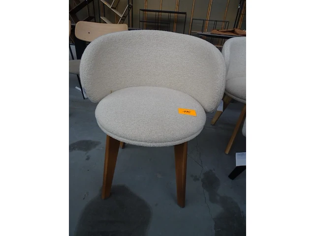 Stoffen/houten dining chair ppr living - afbeelding 1 van  3