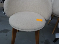 Stoffen/houten dining chair ppr living - afbeelding 1 van  3