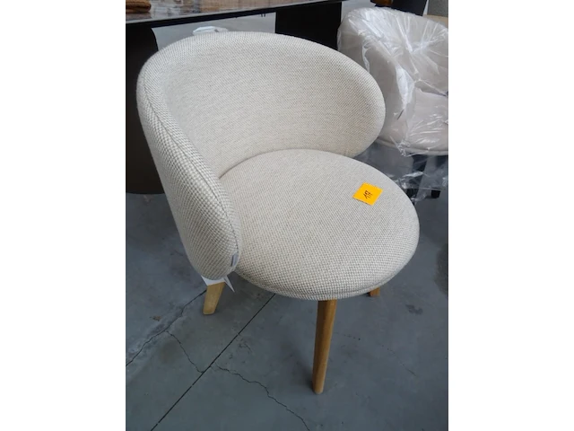 Stoffen/houten dining chair pr living - afbeelding 2 van  3