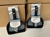 Stoffer en blik met panterprint kunststof (48x) - afbeelding 2 van  5