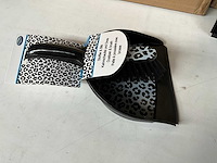 Stoffer en blik met panterprint kunststof (48x) - afbeelding 3 van  5