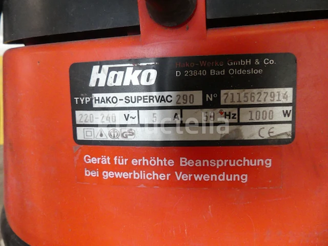Stofzuiger hako supervac 290 - afbeelding 2 van  5