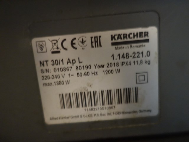 Stofzuiger kärcher - afbeelding 4 van  4