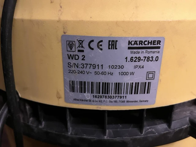 Stofzuiger karcher - afbeelding 3 van  4