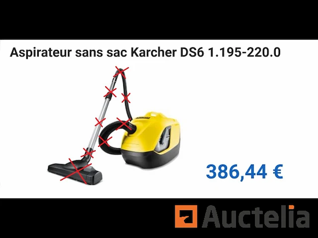Stofzuiger slee zonder tas karcher ds 6 - afbeelding 1 van  7