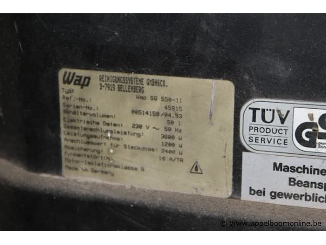 Stofzuiger wap, sq 550-11 - afbeelding 2 van  2