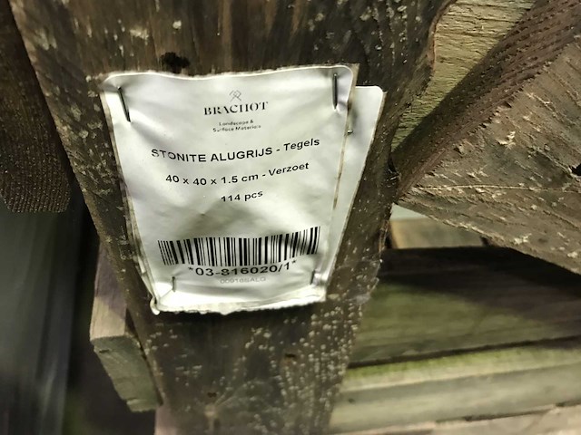 Stonite alugrijs verzoet natuursteen tuintegel ca. 18,24m2 - afbeelding 3 van  3