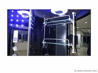 Stoomcabine met whirlpool massagebad wit 150x150 cm - afbeelding 4 van  9