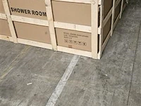 Stoomcabine met whirlpool massagebad wit 150x150 cm - afbeelding 9 van  9