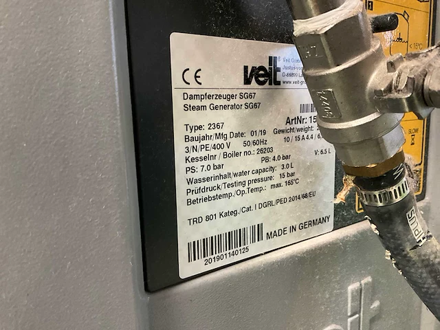 Stoomgenerator veit sg 67 - afbeelding 2 van  5