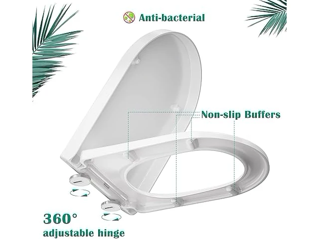 Storemic softclose wc-bril d-vorm - afbeelding 4 van  5