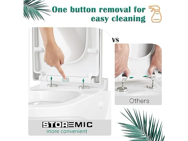 Storemic softclose wc-bril d-vorm - afbeelding 5 van  5