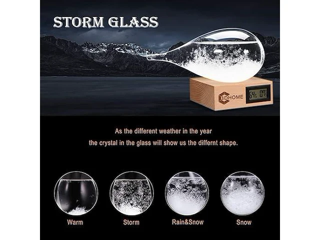 Storm glass weather predictor - afbeelding 2 van  3