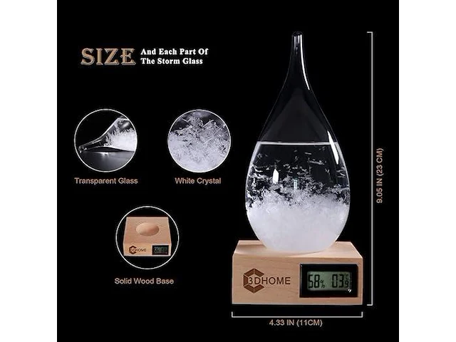 Storm glass weather predictor - afbeelding 3 van  3