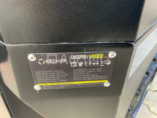 Straatveegmachine kremer krs100 - afbeelding 19 van  25