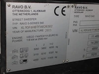 Straatveegmachine ravo 540, bj 2015, chassisnummer xl95f6hb7fa020382, veeguren 3726, inschrijvingsbewijs i+ii, gelijkvomigheidsattest - afbeelding 4 van  18