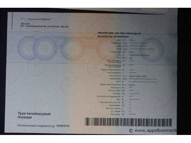 Straatveegmachine ravo 540, datum 1ste inschrijving 18/8/2016, chassisnummer xl95f6cb5ga020244, veeguren 2862, inschrijvingsbewijs i+ii, gelijkvormigheidsattest, zichtbare schade wo carroserie - afbeelding 4 van  15