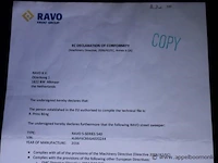 Straatveegmachine ravo 540, datum 1ste inschrijving 18/8/2016, chassisnummer xl95f6cb5ga020244, veeguren 2862, inschrijvingsbewijs i+ii, gelijkvormigheidsattest, zichtbare schade wo carroserie - afbeelding 6 van  15