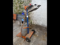 Stralingsverwarming op gas op trolley - afbeelding 3 van  4