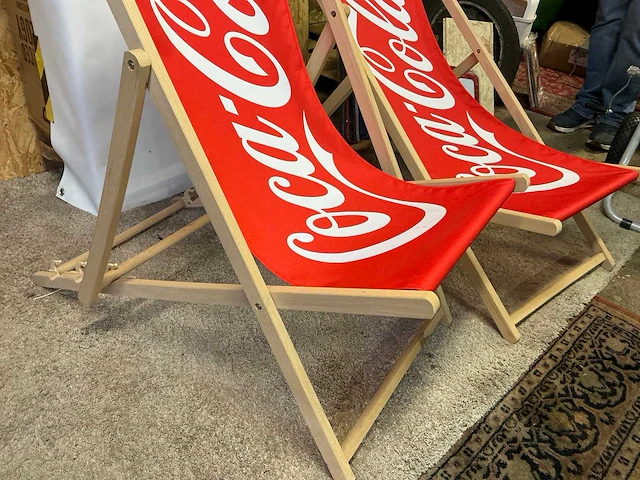 Strandstoel coca cola (2x) - afbeelding 2 van  2