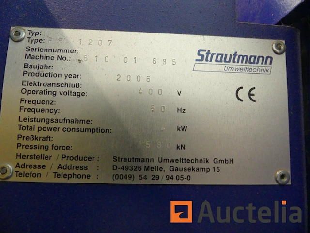 Strautmann pp 1207 kartonpers - afbeelding 2 van  7