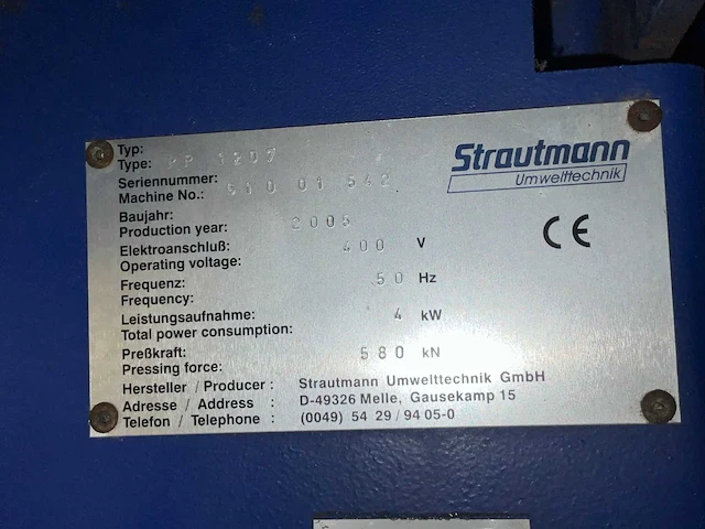 Strautmann pp 1207 kartonpers - afbeelding 6 van  15