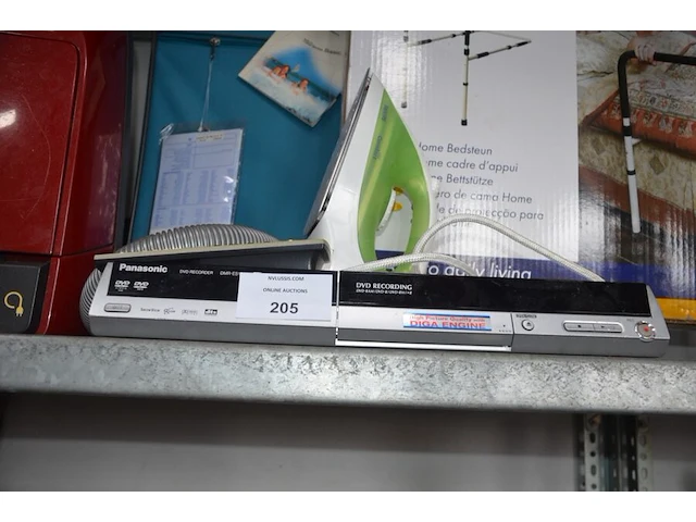 Strijkplank, strijkijzer philips, slede stofzuiger miele electronic s291, reiskoffer, bedsteun, dvd speler panasonic - afbeelding 3 van  4