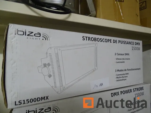 Stroboscoop sx verlichting ibiza pro 2 kanaals dmx - afbeelding 2 van  4