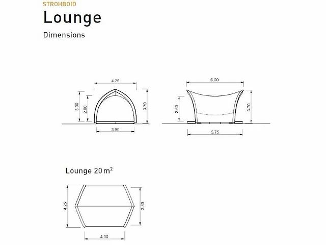 Strohboid - lounge - exclusieve strohboid lounge / glamping unit - afbeelding 7 van  9