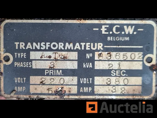 Stroom transformator 230v tot 400v 21 kva - afbeelding 4 van  4