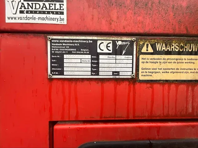 Stroomgenerator 75 kva, 2010 - afbeelding 4 van  4