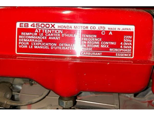 Stroomgenerator honda - afbeelding 6 van  8