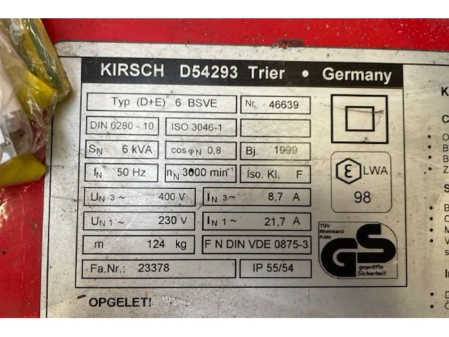 Stroomgenerator kirsch - afbeelding 9 van  9