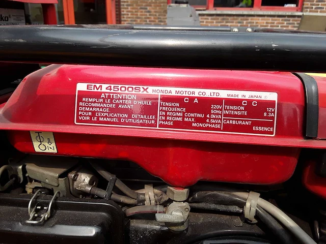 Stroomgroep honda em4500s - afbeelding 2 van  2