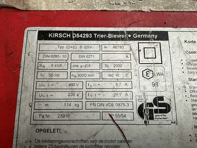 Stroomgroep kirsch (d+e) 6 bsv - afbeelding 5 van  8