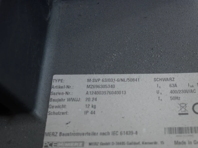 Stroomverdeler merz - afbeelding 5 van  5