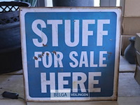 Stuff for sale here decoratie bord - afbeelding 1 van  3