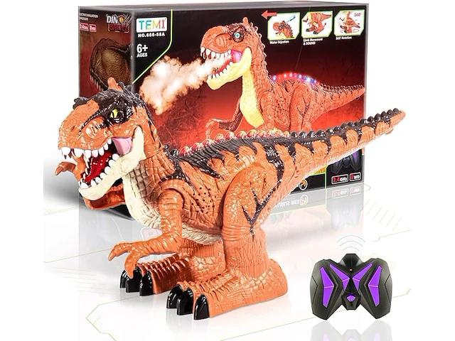 Stunt t-rex op afstand met spray - afbeelding 2 van  4