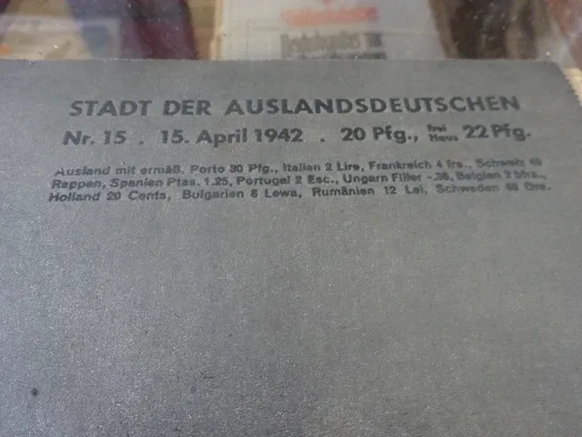 Stuttgarter jilustierte april 1942 27/30 cm duits talig - afbeelding 2 van  3