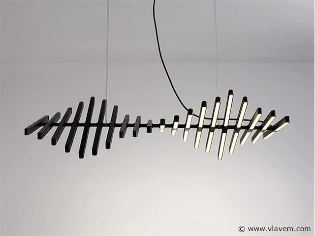 Styx 20 led design armatuur zwart - afbeelding 1 van  8