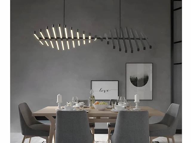 Styx 20 led design armatuur zwart - afbeelding 1 van  8
