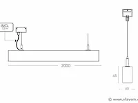 Sub 2.0 design opbouw & pendel armatuur zwart - afbeelding 7 van  7