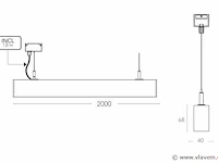 Sub 200 led design pendel armatuur wit - afbeelding 7 van  11