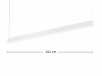 Sub 200 led design pendel armatuur wit - afbeelding 1 van  11