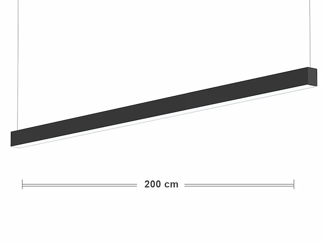 Sub 200 led design pendel armatuur zwart - afbeelding 1 van  11