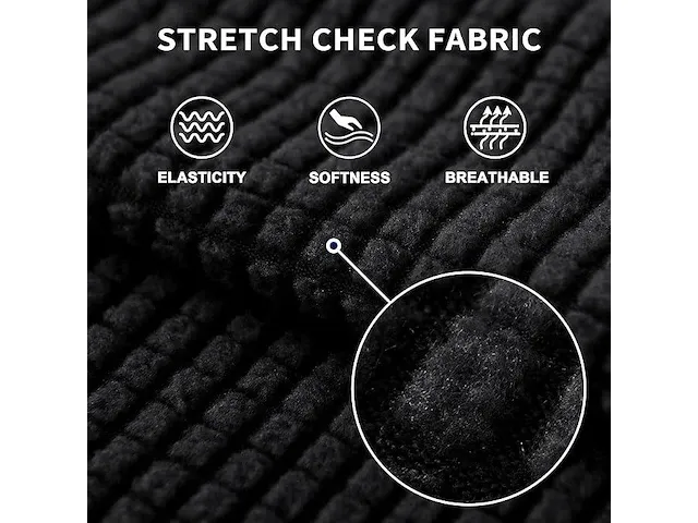 Subrtex 1-delige jacquard elastische bankhoes - afbeelding 3 van  3