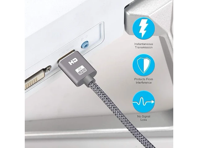 Suceso 4k hdmi-kabel 1 m - afbeelding 2 van  5